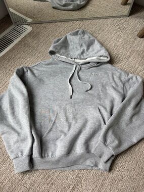 ALO Yoga Men’s Light Grey Hoodie Pullover